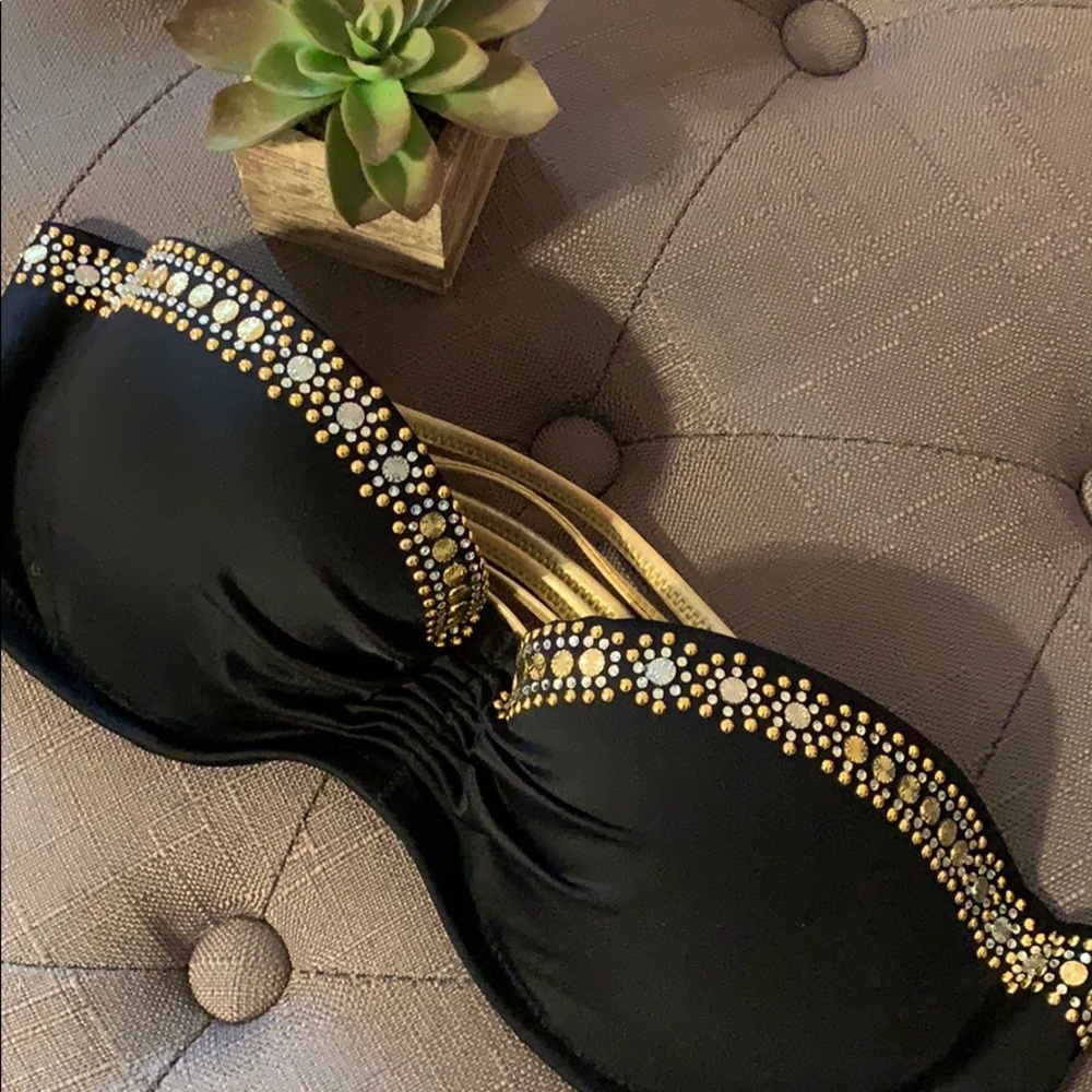 Victoria’s Secret Bandeau Embellished Bikini Top